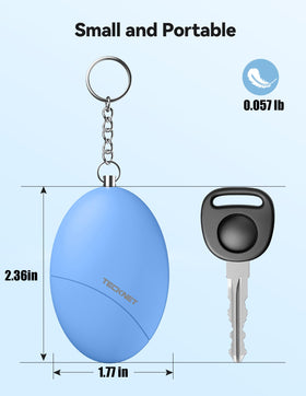 TECKNET pull-pin activation demonstrates instant emergency alert
