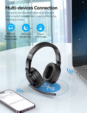 TECKNET boom microphone closeup highlighting clear voice pickup