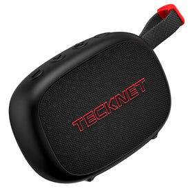 TECKNET BS004 portable Bluetooth speaker shown for home and travel use