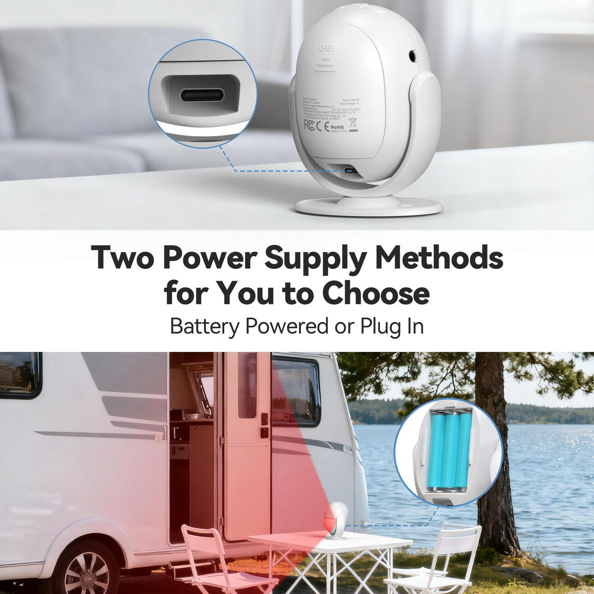 TECKNET compact wireless installation for easy setup at home or on the go.