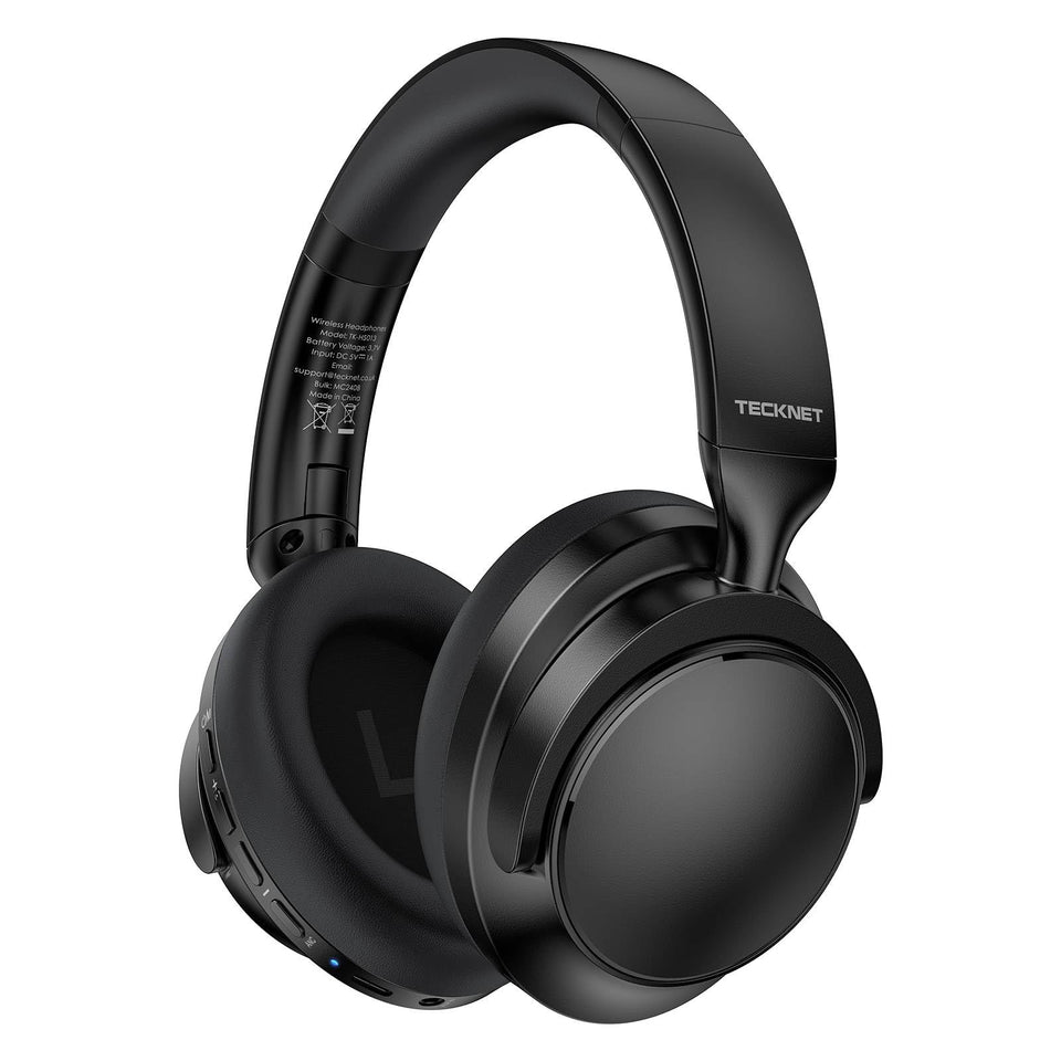 TECKNET front view showing matte black finish and brand logo, highlights premium build