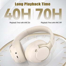 TECKNET 40mm drivers deliver detailed highs and rich mids.