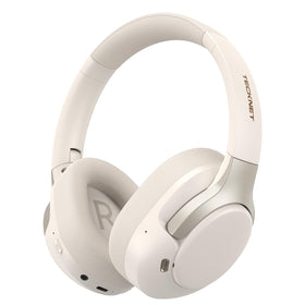 TECKNET Hybrid ANC headphones in a protective case for travel convenience.