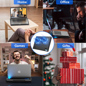 TECKNET cooling pad USB-C and USB-A powered for versatile use.