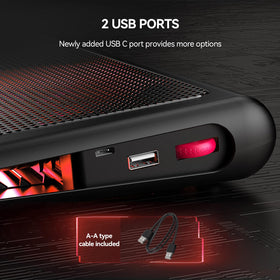 TECKNET showing USB-C and USB-A ports for flexible power and peripheral use