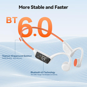 TECKNET worn outdoors on runner showing ambient awareness and safe listening benefit