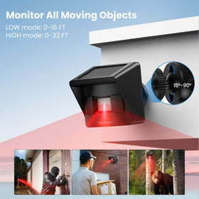 TECKNET receiver unit with RGB LEDs for instant visual alerts.