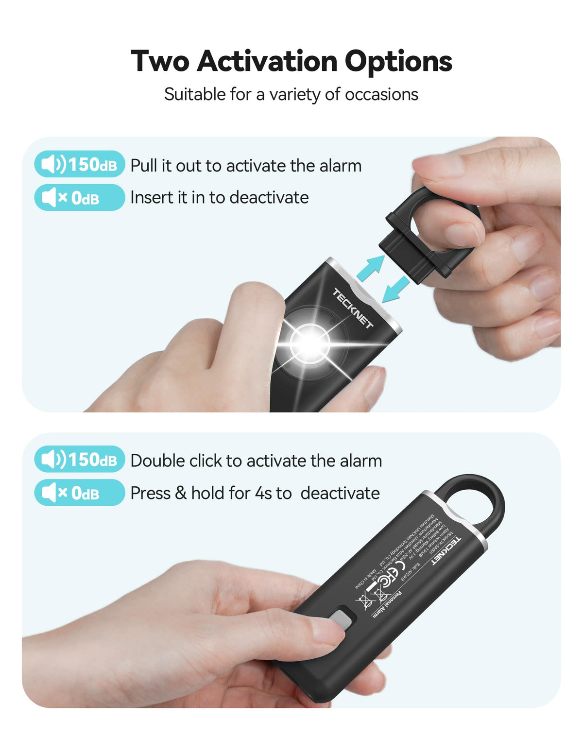 TECKNET USB-rechargeable battery indicator shows charging status for preparedness