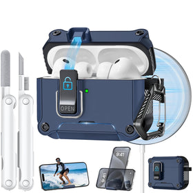 Tecolu AirPods Pro 3 Case with MagSafe and safety lock keeps earbuds secure on the go.