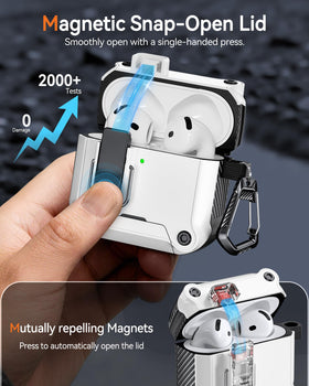 Tecolu AirPods 4 case is charging-friendly, supporting Lightning and Qi wireless charging.