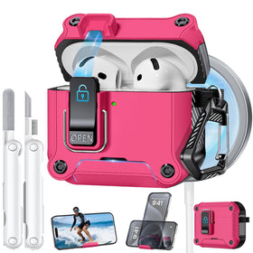 Tecolu dual safety lock AirPods 4 case keeps earbuds secure on the go