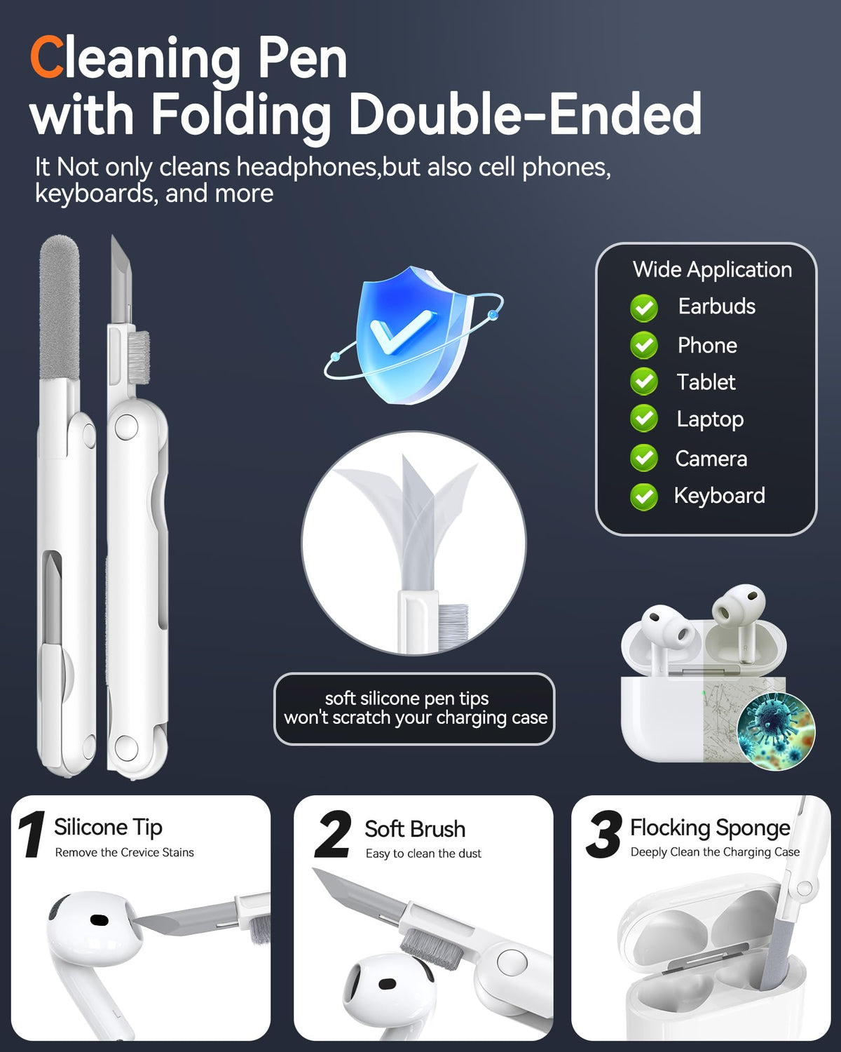 Tecolu white rugged AirPods 4 case designed for durable daily use.