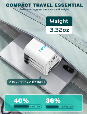 TECSIX push button being pressed showing easy plug selection benefit