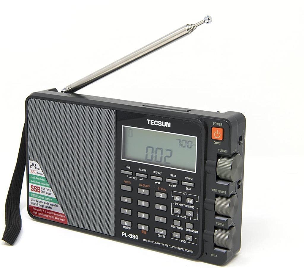 TECSUN PL880 SSB tuning aids clearer distant stations.