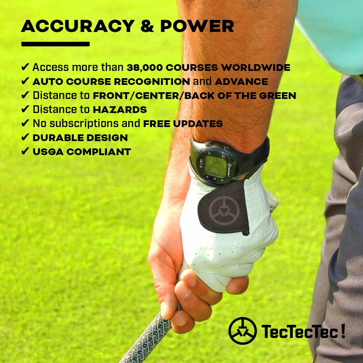 TecTecTec ULT-G is lightweight and water-resistant for all-day rounds
