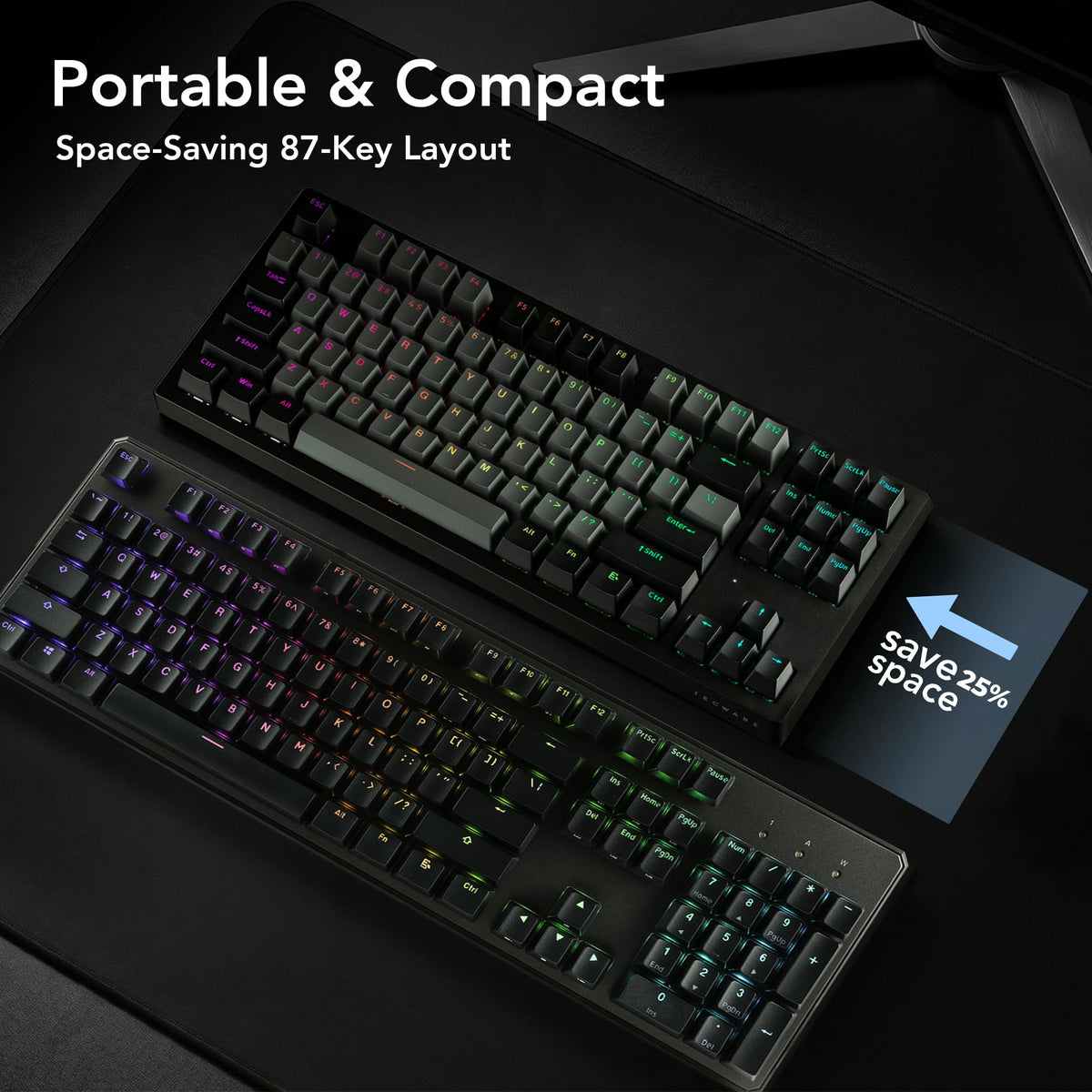 TECWARE Phantom+ hot-swappable Wraith Brown switches enable quick customization