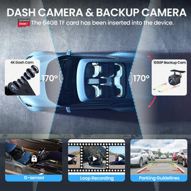 TECXERLLON 1080p rear backup camera aids safe reversing
