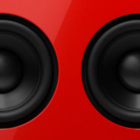 Teenage Engineering OB-4 on-table red ideal for living rooms