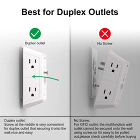 Teiobar ETL-certified outlet with warranty for peace of mind.
