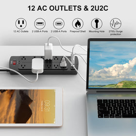 Teiobar close-up of outlet layout with wide-spaced sockets, accommodates large adapters