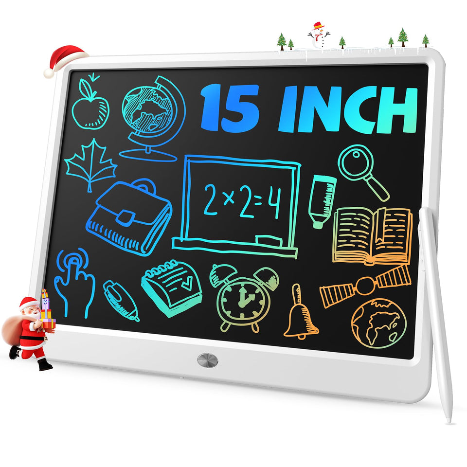 TEKFUN front view large 15 inch writing tablet showing clear bold notes and easy readability
