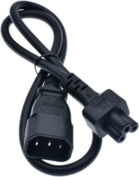 tekit C14 male plugged into C13 outlet demonstrating compatibility benefit