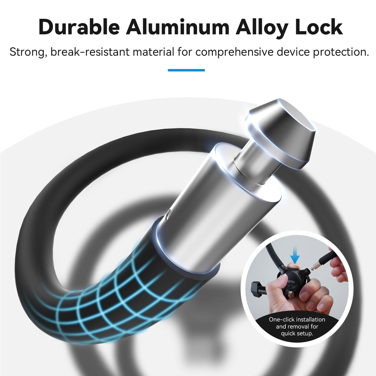 TELESIN anti-lost rope and magnetic plate for phone safety
