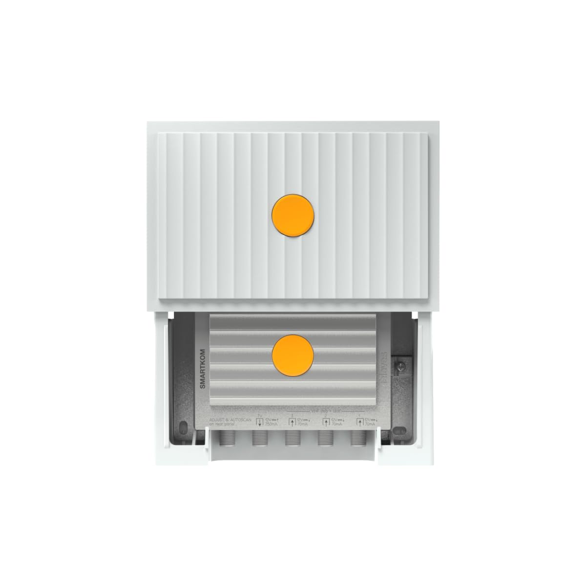 Televes SmartKom front view showing a three-input design for multiple antennas.