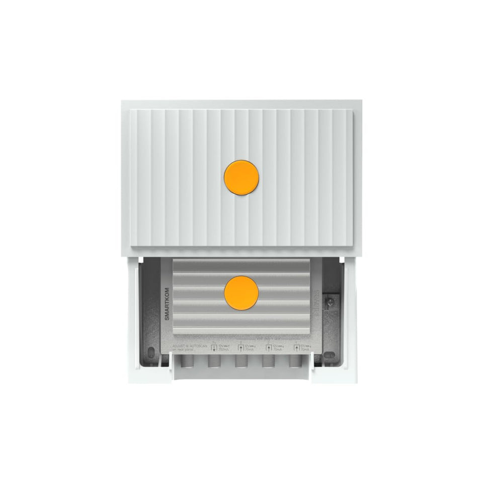 Televes SmartKom front view showing a three-input design for multiple antennas.