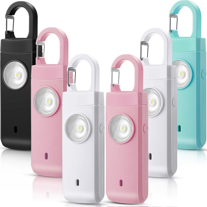 Tellegloww front view showing six colorful alarms and compact packaging, conveys group protection