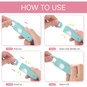 Tellegloww alarm flashing bright strobe in darkness to enhance visibility and attract help