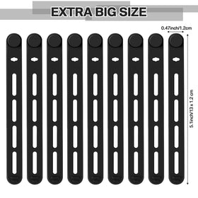 Tellegloww adjustable slot-and-button closure secures cables neatly.