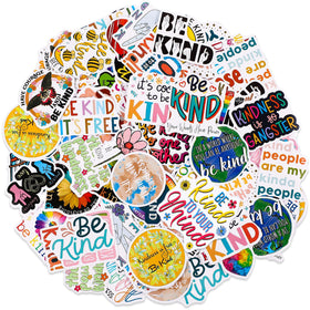 Tenceur Be Kind sticker with flower design for classroom motivation.