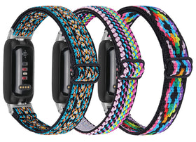 TenCloud front view of three-pack Inspire 3 bands showing colors and patterns, stylish variety