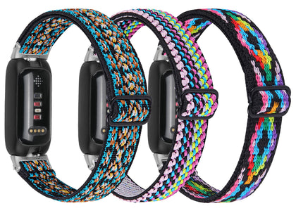 TenCloud front view of three-pack Inspire 3 bands showing colors and patterns, stylish variety