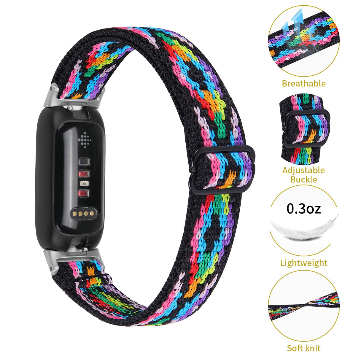 TenCloud lifestyle image wearing Inspire 3 band outdoors showing active durability