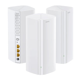 Tenda AX3000 Nova MX12 living room setup demonstrating seamless mesh coverage for streaming.