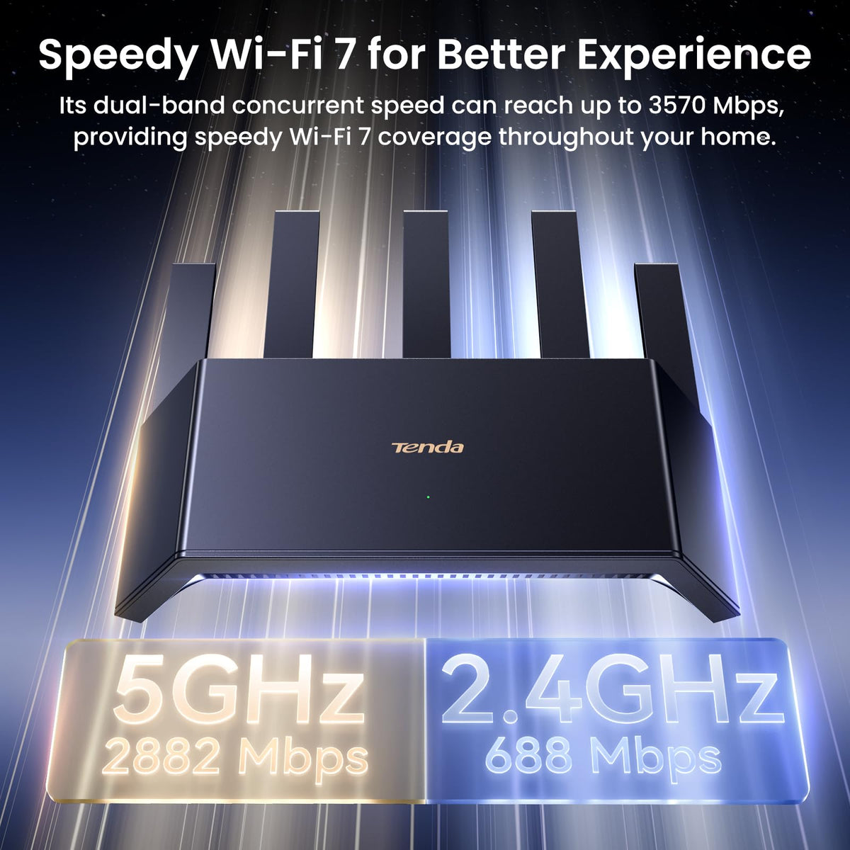 Tenda BE3600 360-degree coverage reaches every room