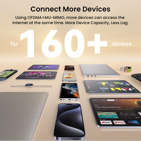 Tenda BE3600 living room setup with multiple devices shows reliability across high-traffic areas