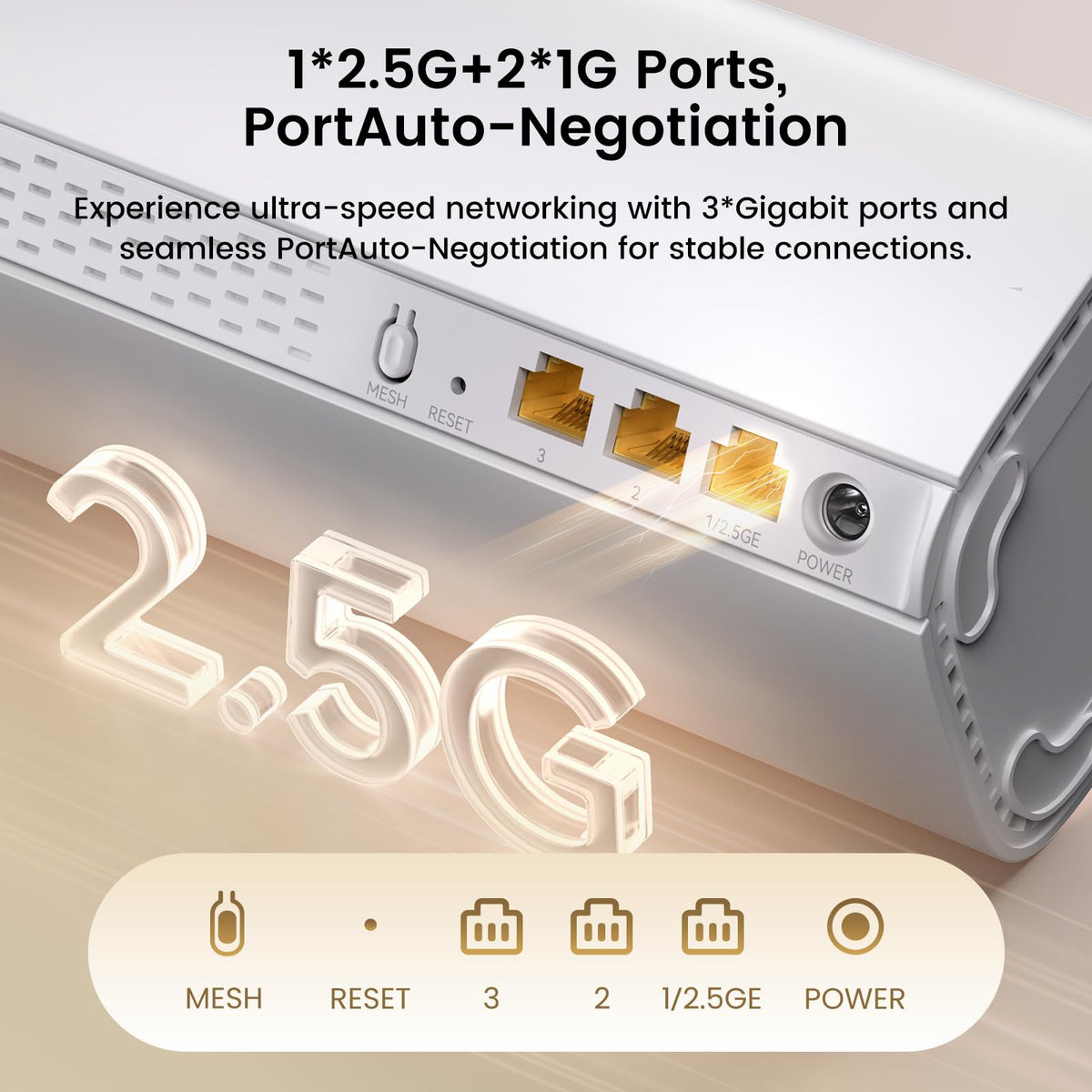 Tenda BE3600 glow from night lighting signals a stable home network