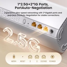 Tenda BE3600 glow from night lighting signals a stable home network