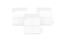 Tenda Nova MW6 3-pack packaging highlighting whole-home coverage and easy setup.