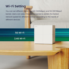 Tenda app interface for monitoring and managing your mesh network easily.