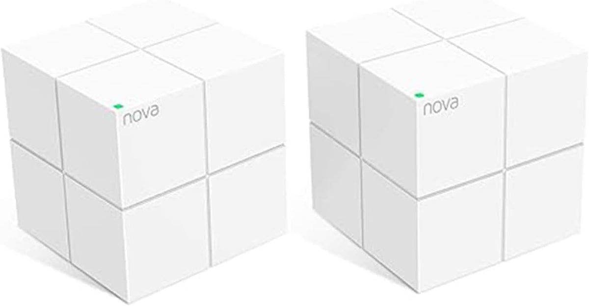 Tenda Nova MW6 front view showing compact node design for seamless home coverage