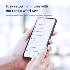 Tenda Nova MW6 guest network feature enabling safe sharing with visitors