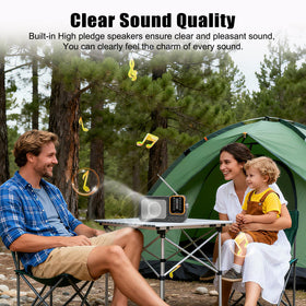Tendak radio portable with lanyard hole for hands-free carry