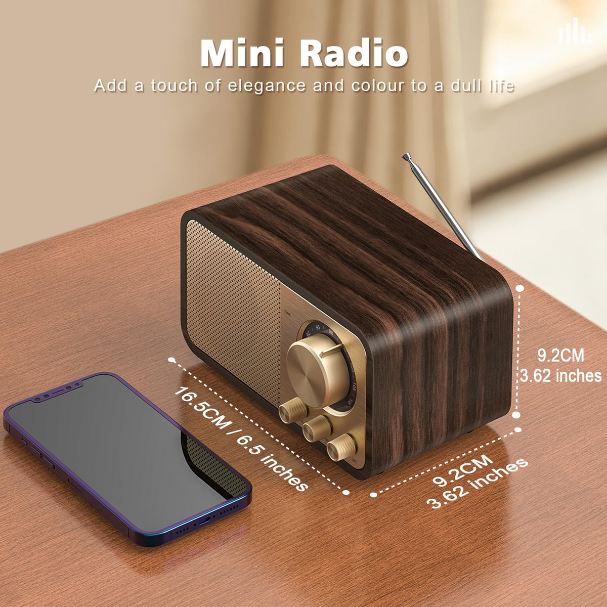 Tendak radio 1500mAh battery life for hours of use