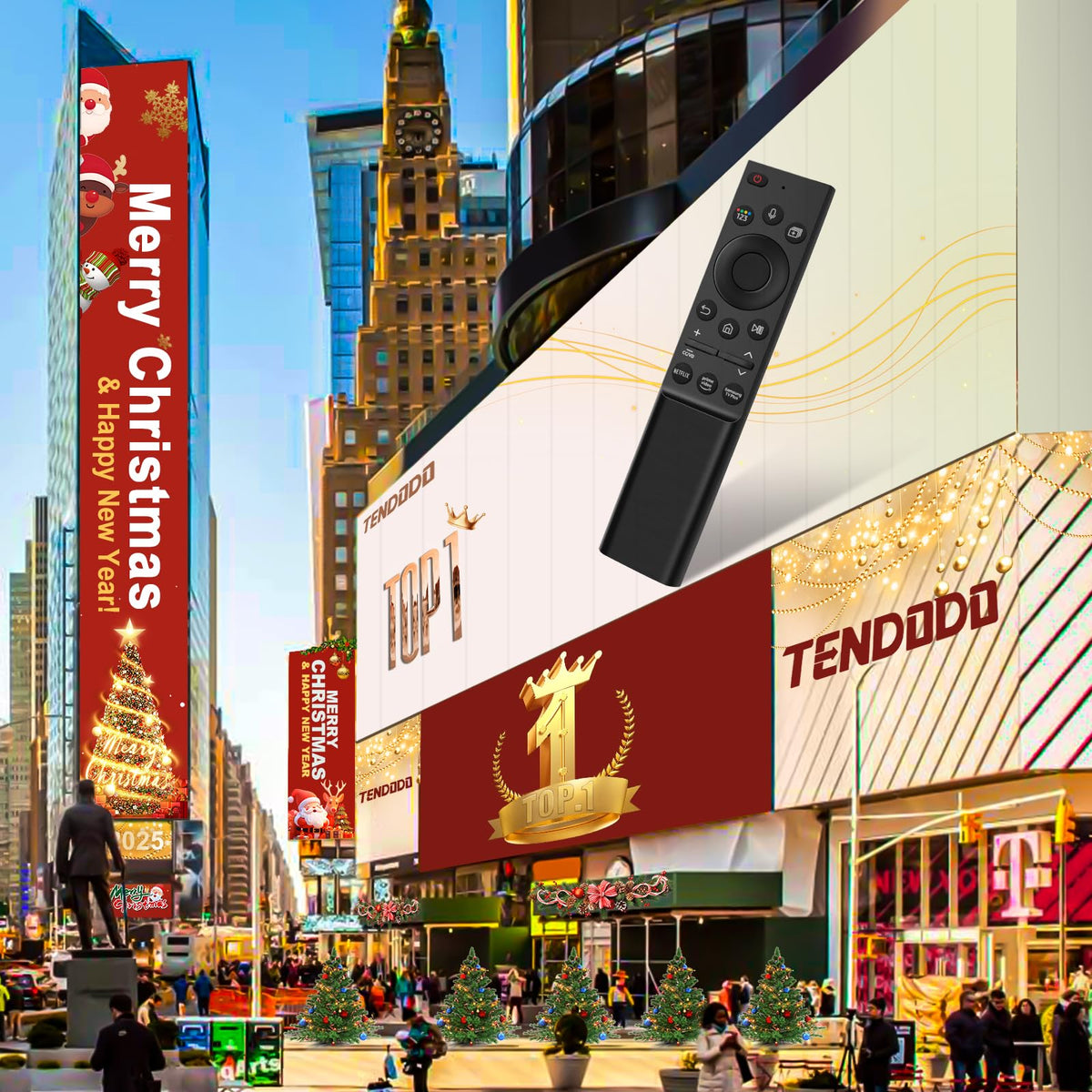 Tendodo BN59-01357A remote in use with a Samsung TV