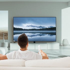 Tendodo BN59-01432A remote in a living room for everyday TV control