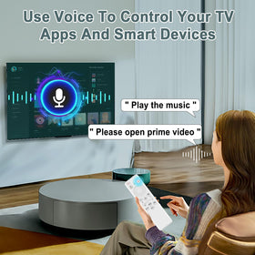 Tendodo BN59-01432A remote displaying Bixby voice control on Samsung TV
